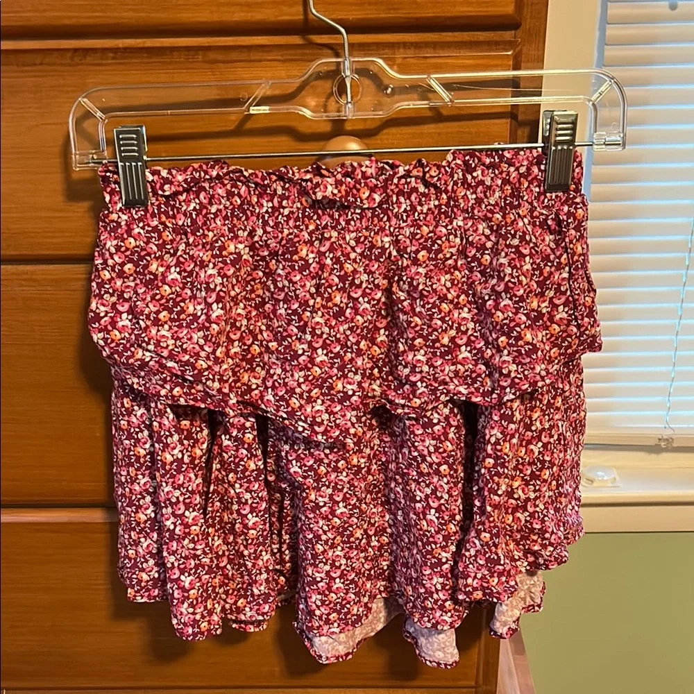 Floral Ruffle Skirt - Picture 1 of 3